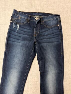 Rock & Republic Women's Dark Indigo Skinny Jeans with Faded Detail